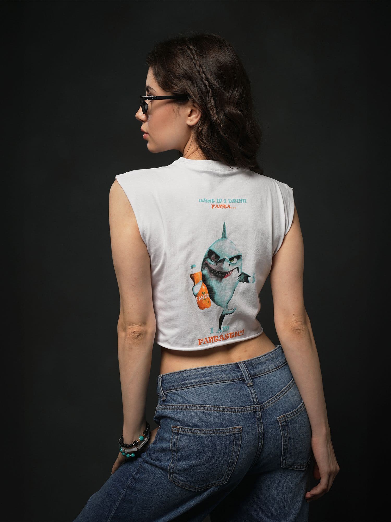 Shark Fantastic Crop Top