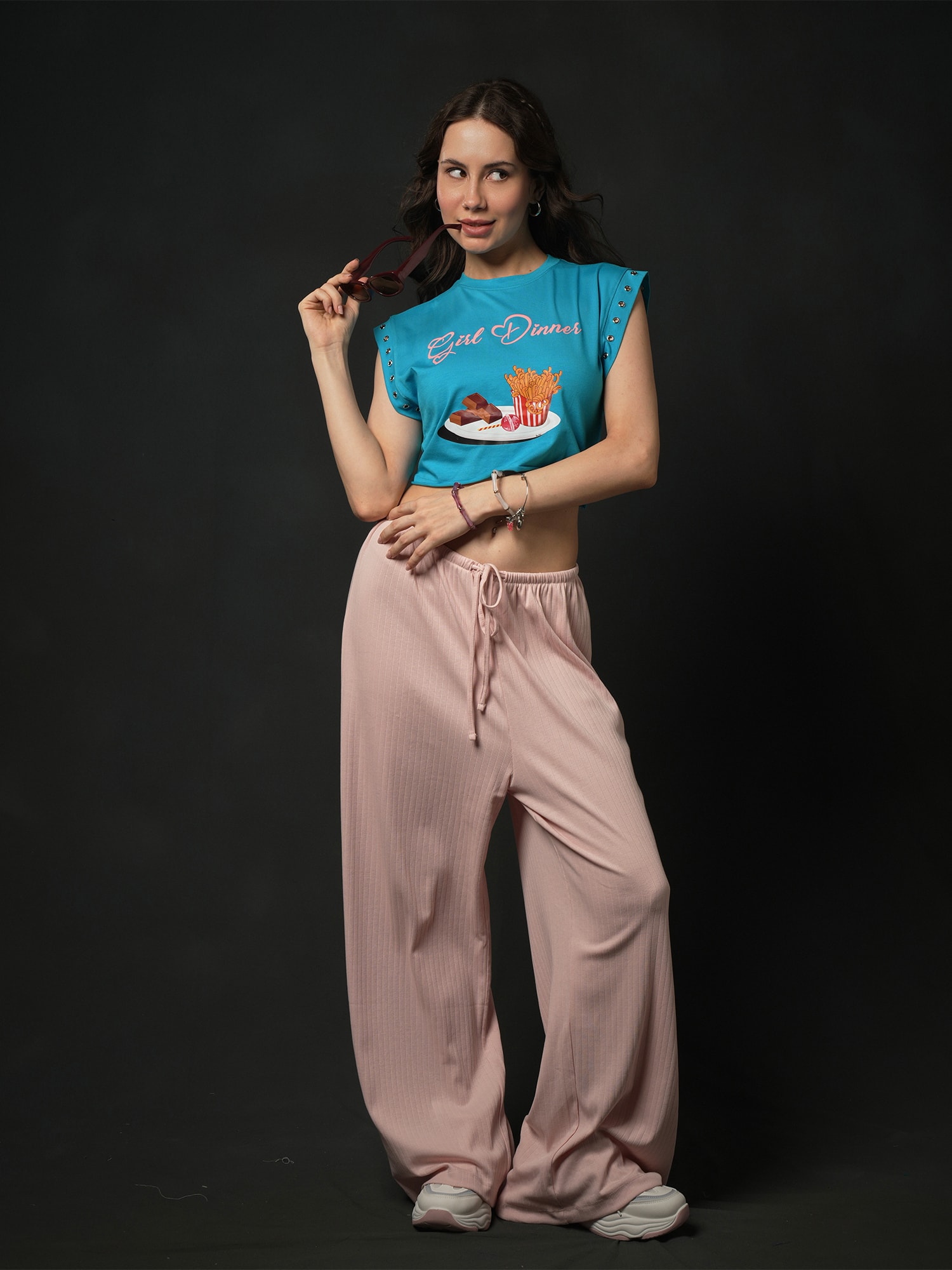 Girl Dinner Crop Top
